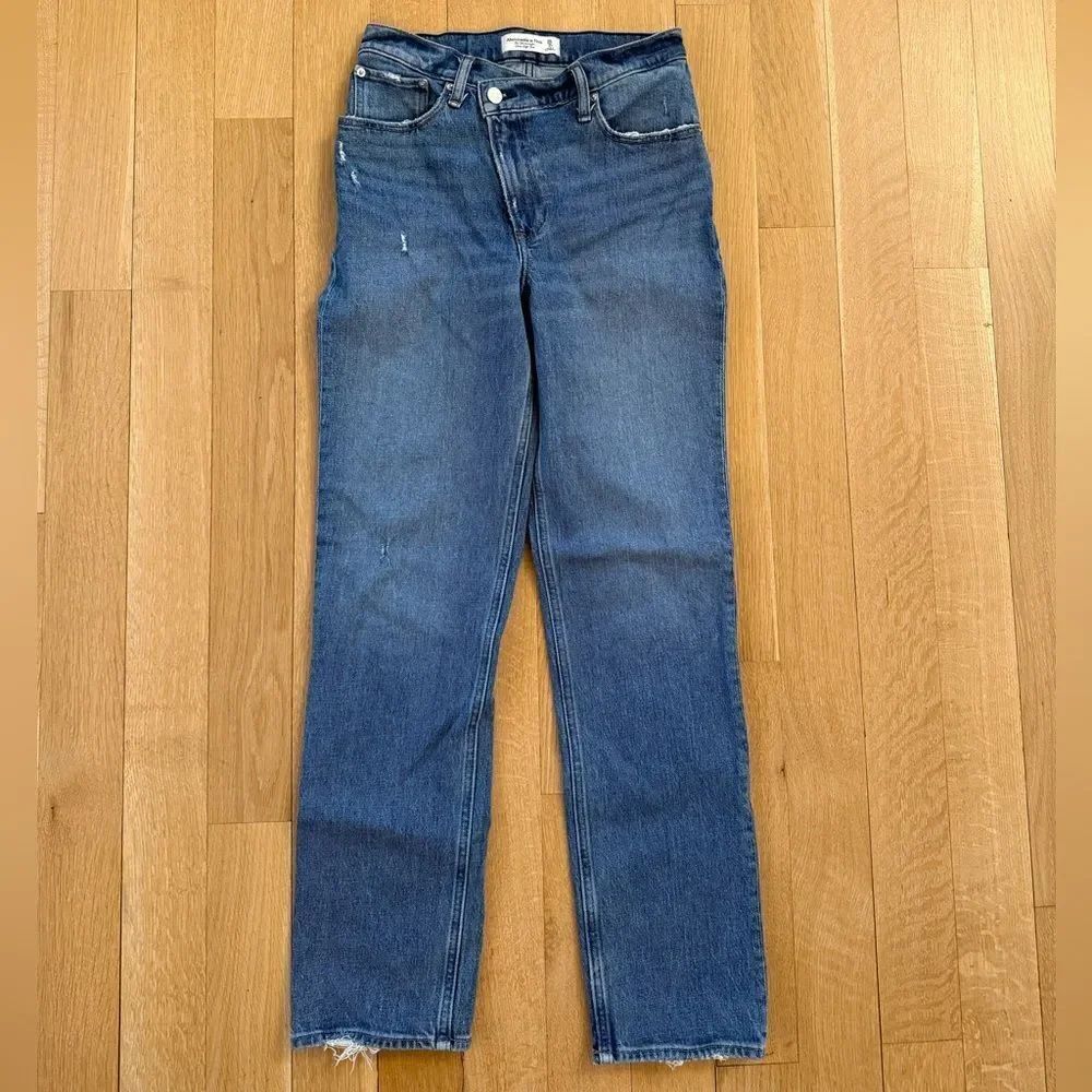 Abercrombie & Fitch Straight Leg Blue Jeans